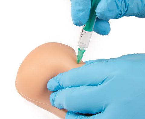 Simulator cu centuri pentru vaccinare și injecție IM și subcutanată