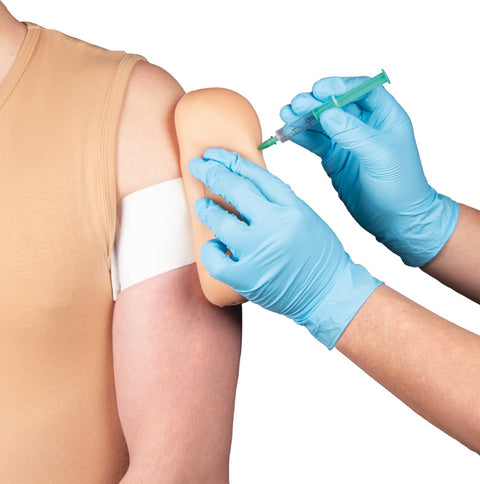 Simulator cu centuri pentru vaccinare și injecție IM și subcutanată