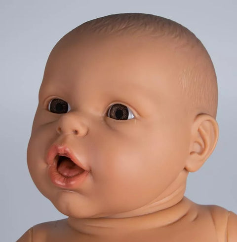 Bebeluș pentru exerciții de părinți, femeie, culoare piele medie, 2,4 kg