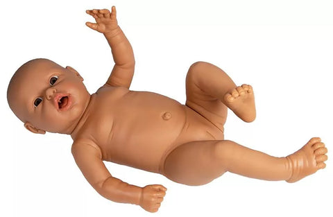 Bebeluș pentru exerciții de părinți, femeie, culoare piele medie, 2,4 kg