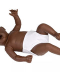 Bebeluș pentru exerciții de părinți, femeie, culoare piele inchisă, 2,4 kg
