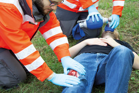 Moulage fractura deschisă, picior cu funcție de sângerare