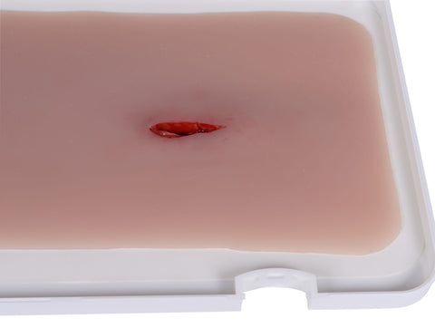 Wound moulage stab thigh