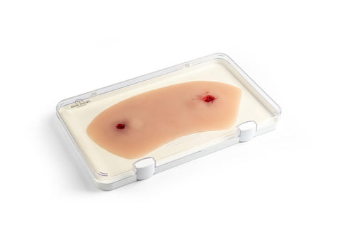 Moulage rană din armă de foc la articulația gleznei