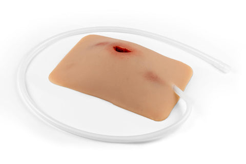 Moulage rană din înjunghiere în regiunea inghinală, ambalare rănă