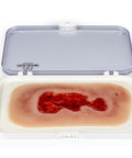 Rană simulator ulcer venous la picior, mic, faza de granulație