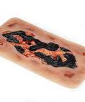 Rană simulator ulcer arterial la picior, mare, faza de exudare