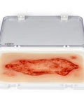 Rană simulator ulcer arterial la picior, mare, faza de epitelizare