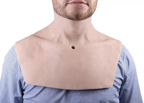 Guler simulat "traheostomie"
