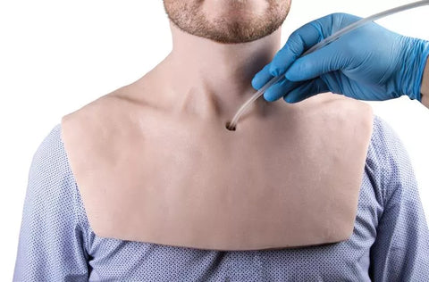 Guler simulat "traheostomie"