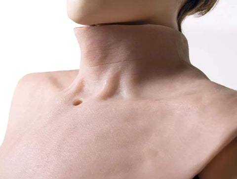 Guler simulat "traheostomie"