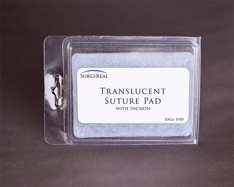 Tampă sutură translucidă cu incizie