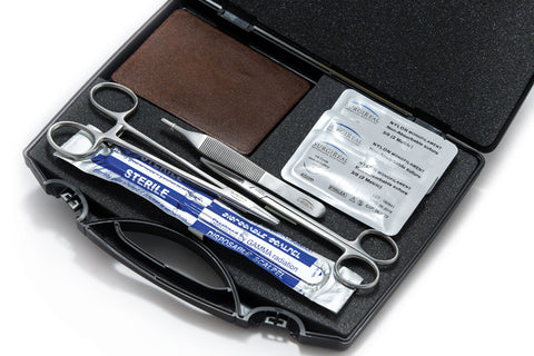 Suture Training Kit with 3-Layer RealSuture Suture Pad Dark Skin