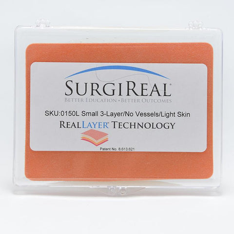 Tampon de sutură RealLayer 3 straturi fără vase, piele deschisă