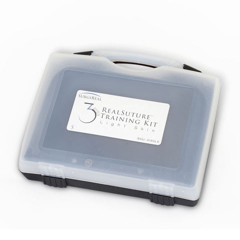 Suture Training Kit with 3-Layer RealSuture Suture Pad Light Skin