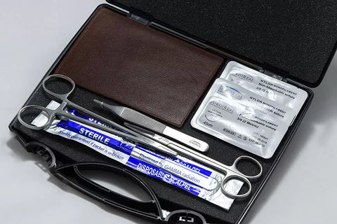 Kit de antrenament suturi cu țesut simulat subcuticular 6-straturi cu piele închisă