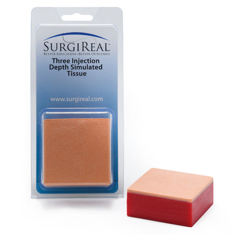 Three Injection Depth Simulated Tissue